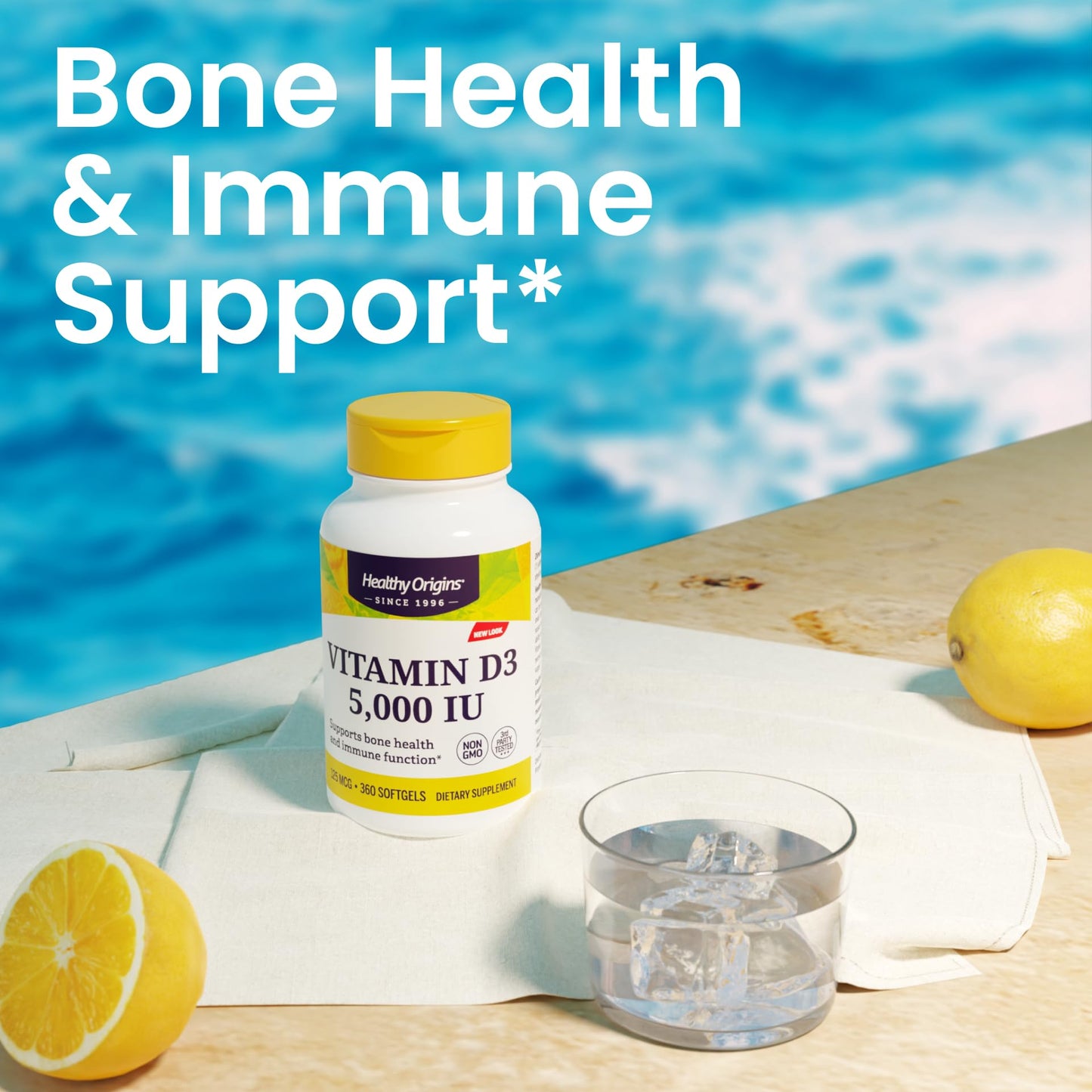 Cápsulas blandas Vitamina D3 Healthy Origins