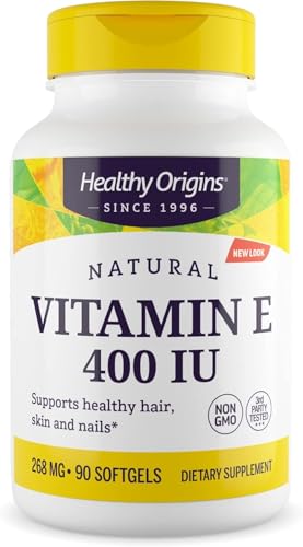 Healthy Origins vitamina e 400 iu cápsulas blandas envase frontal