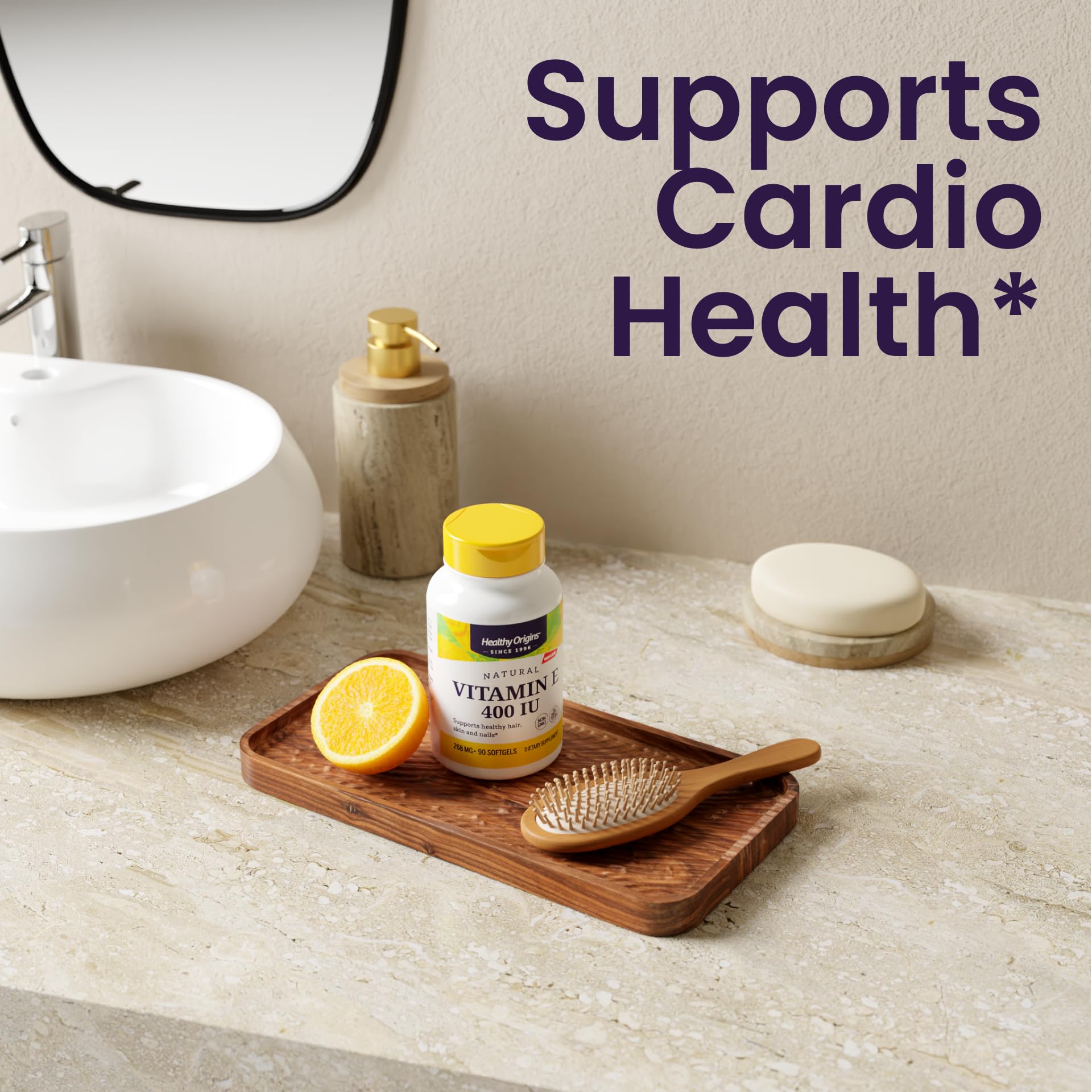 Suplemento vitamina E 400 IU para apoyo cardiovascular y piel saludable
