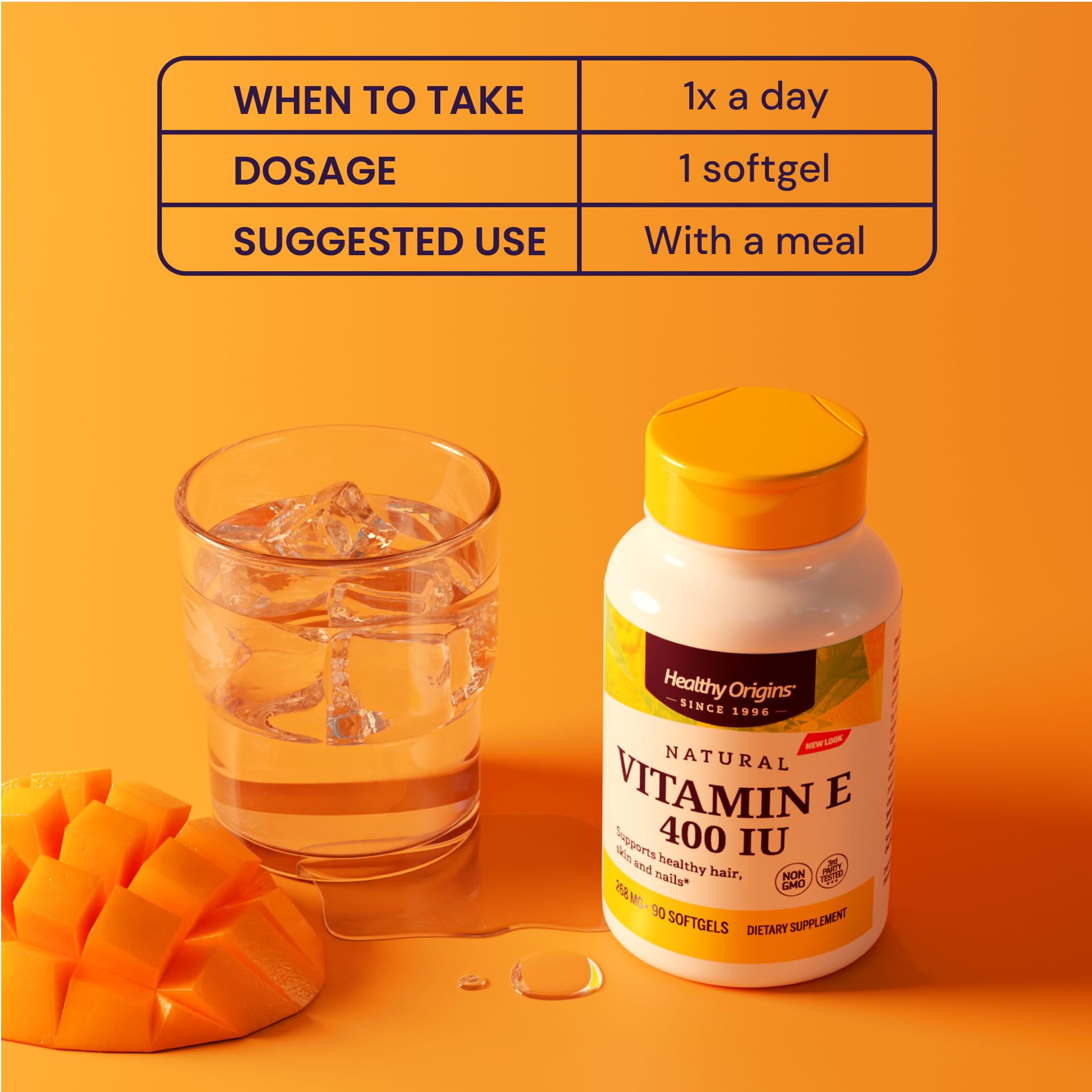 Healthy Origins producto natural de vitamina E con calidad garantizada