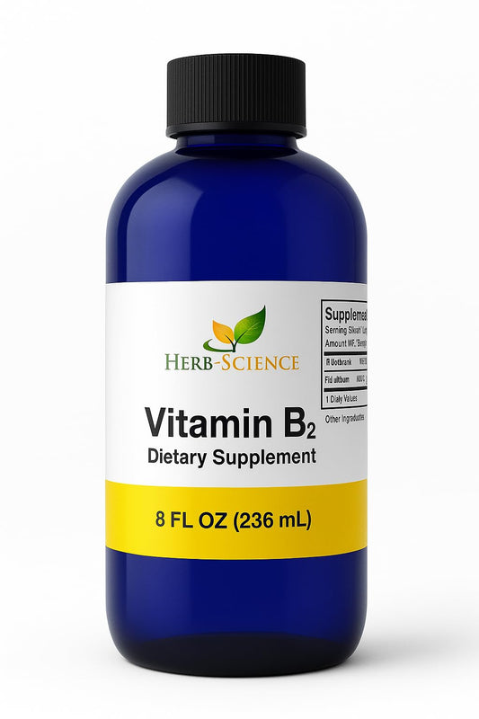 Herb-Science vitamina B2 gotas líquidas 8oz