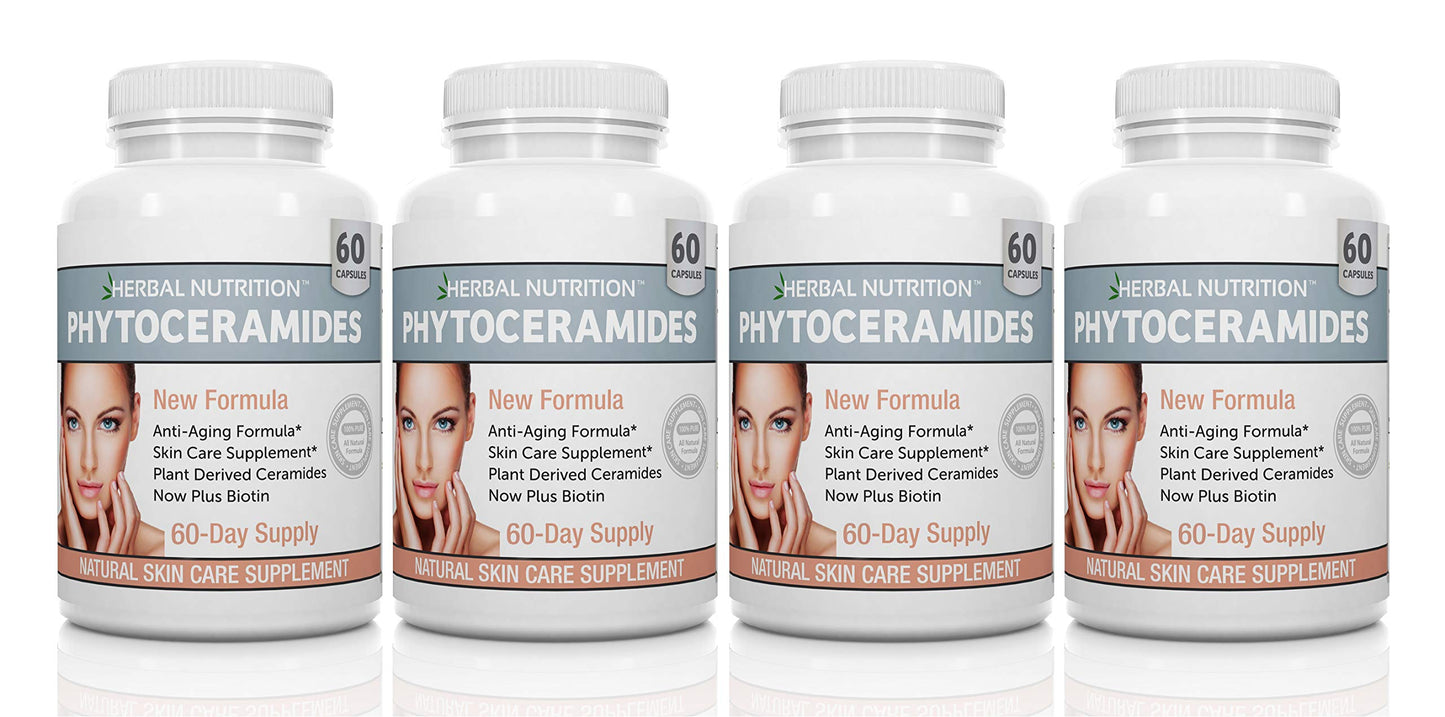 Herbal Nutrition Fitoceramidas botella 40mg pack 4