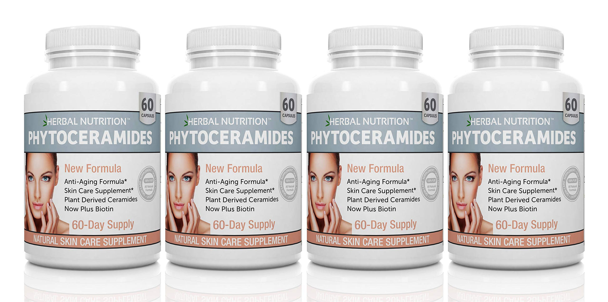 Herbal Nutrition Fitoceramidas botella 40mg pack 4