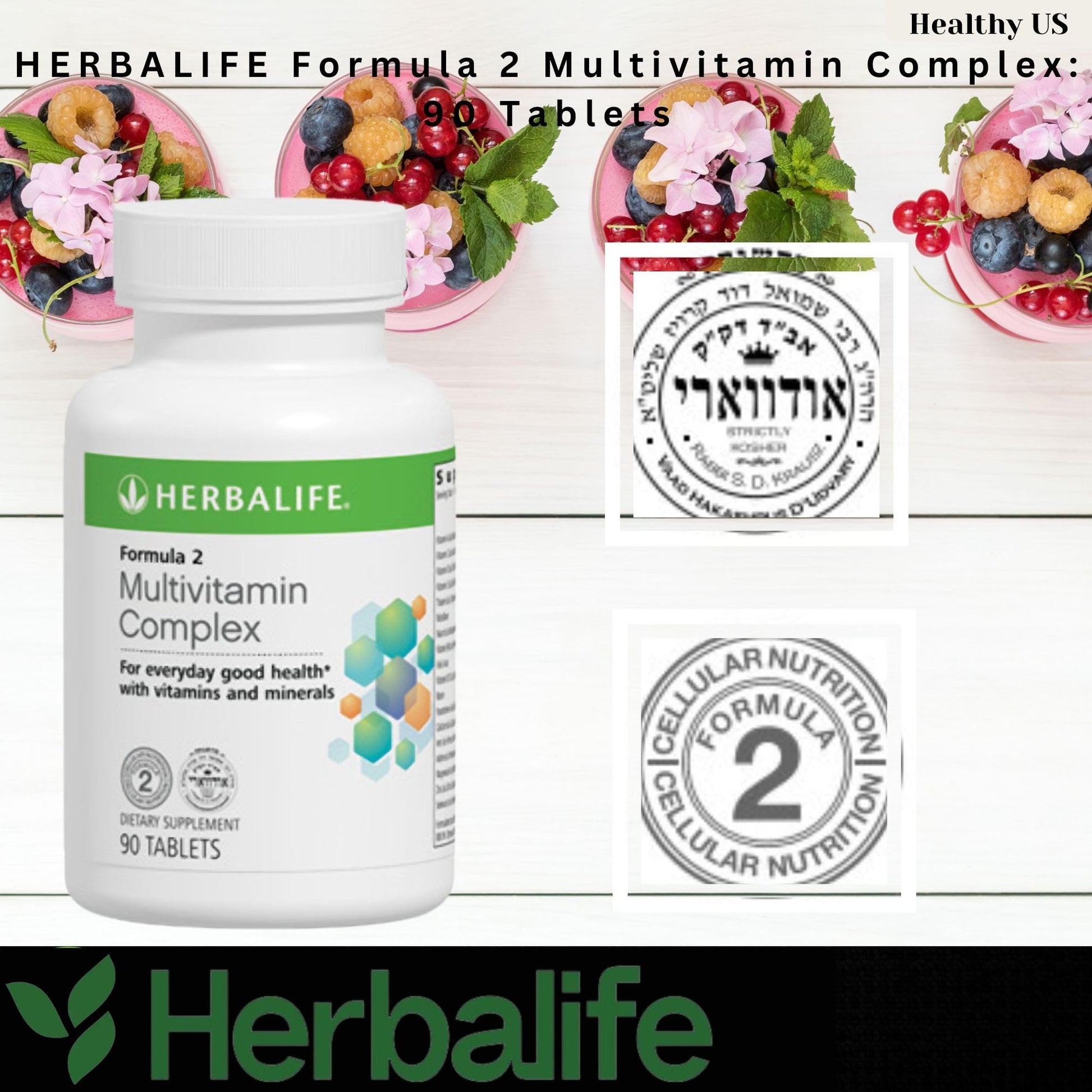 Herbalife Complejo Multivitamínico en colorida etiqueta