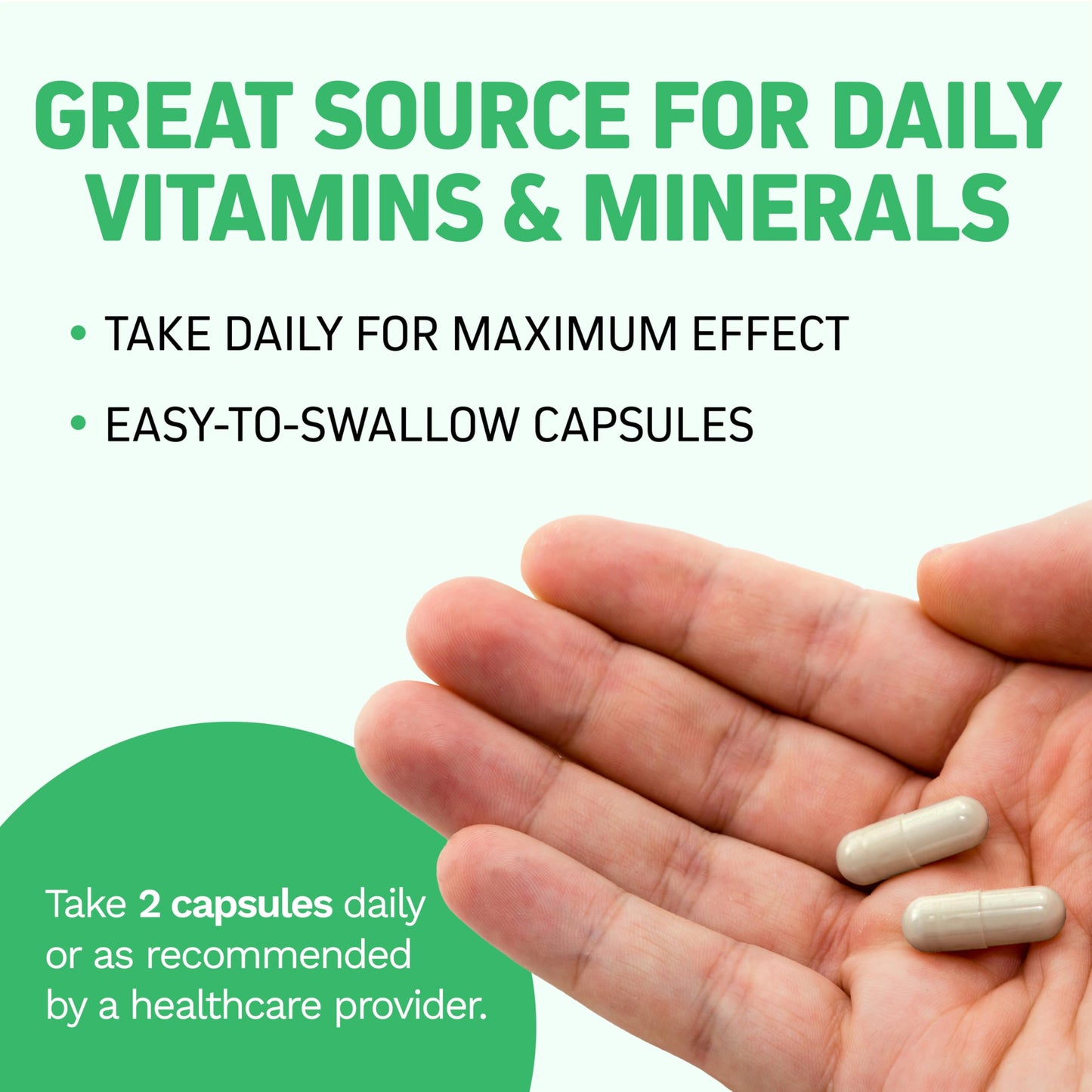 Cápsulas fáciles de tragar multivitamínico Herbtonics