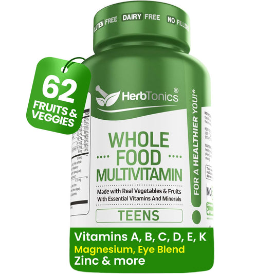 Frasco de multivitamínico Herbtonics para adolescentes