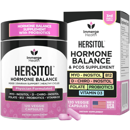 Hersitol suplemento equilibrio hormonal femenino 120 cápsulas inositol