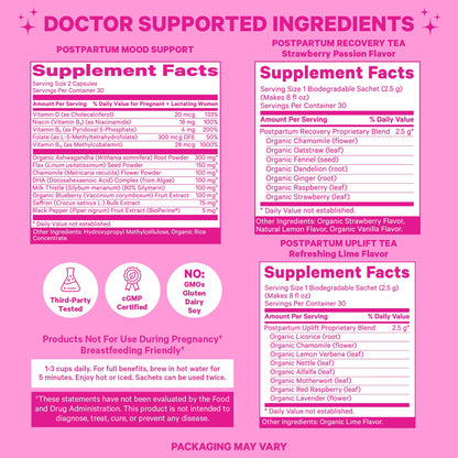 Hierbas para balance hormonal y ánimo en Pink Stork postnatal