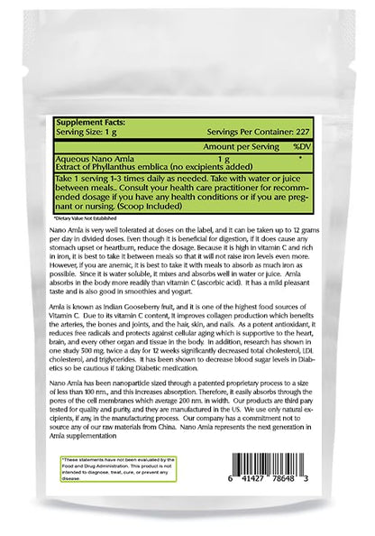 High potency Nano Amla Powder for immune support