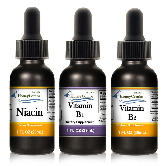 HoneyCombs gotas vitamina b2 riboflavina suplemento líquido 30 ml