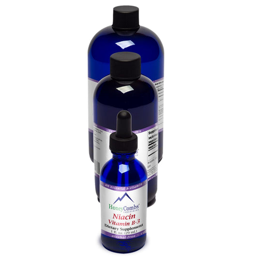HoneyCombs gotas vitamina B3 niacina botella 16 oz