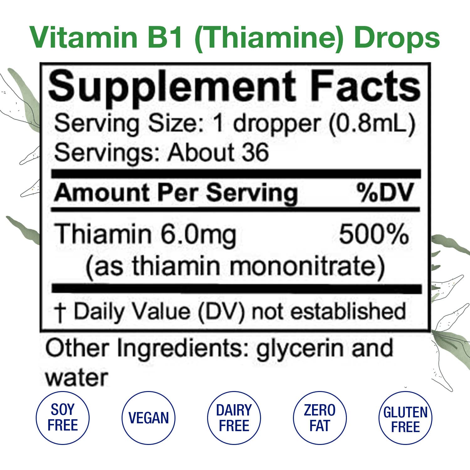 HoneyCombs vitaminas B5 B2 B1 extractos líquidos 1 fl oz c/u