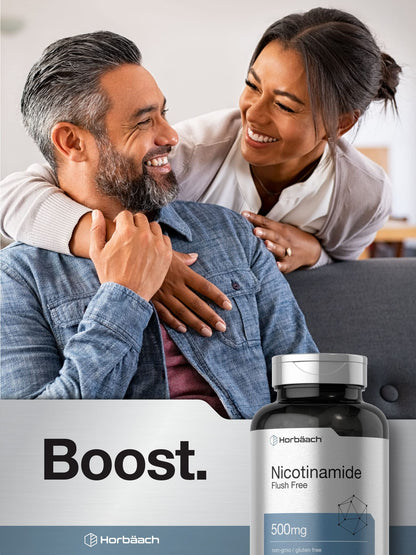 Horbäach cápsulas niacinamida sin rubor 500mg