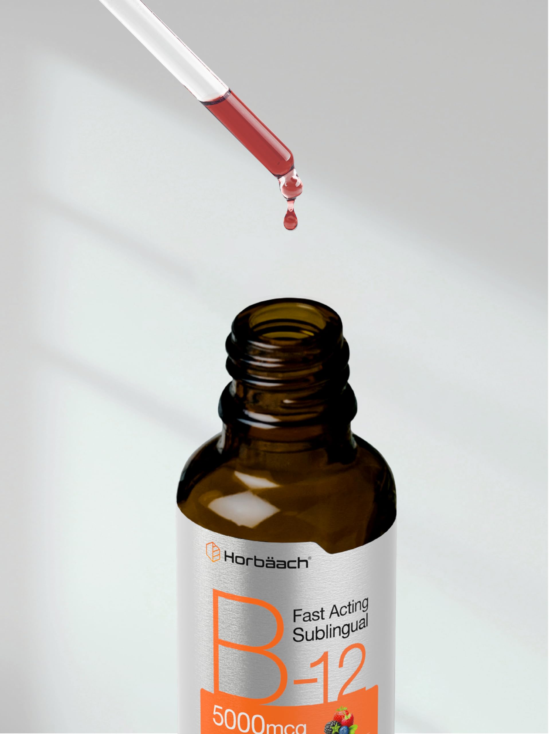 Horbaach suplementos B12 sin gluten ni lactosa sabor berry