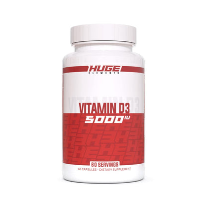 Huge Supplements Vitamina D3 5000 IU envase frontal
