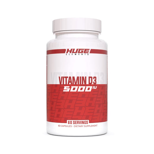 Huge Supplements Vitamina D3 5000 IU envase frontal