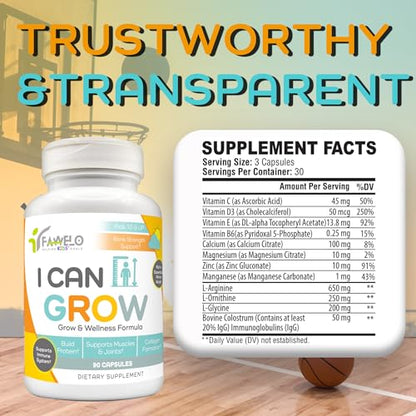 Botella I Can Grow fórmula día con L-Arginina y vitamina D3