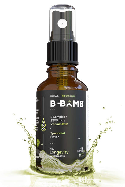 Ideal Infusion B-Bomb spray líquido vitamina b12 sabor menta