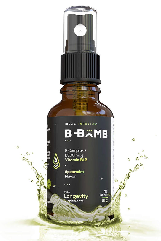 Ideal Infusion B-Bomb spray líquido vitamina b12 sabor menta