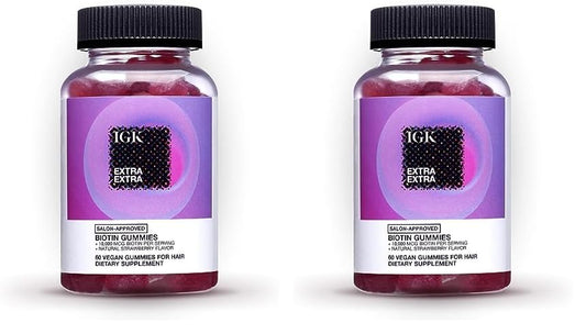 IGK gomitas biotina 10000mcg sabor fresa frasco rosa