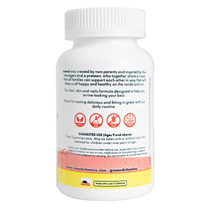 Imagen ilustrativa de gominolas MEWD y vitaminas.