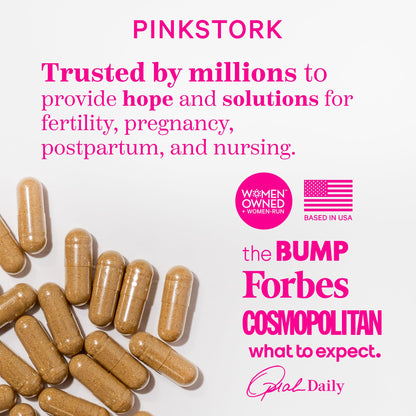 Imagen cápsulas suplemento Pink Stork fertilidad mujer