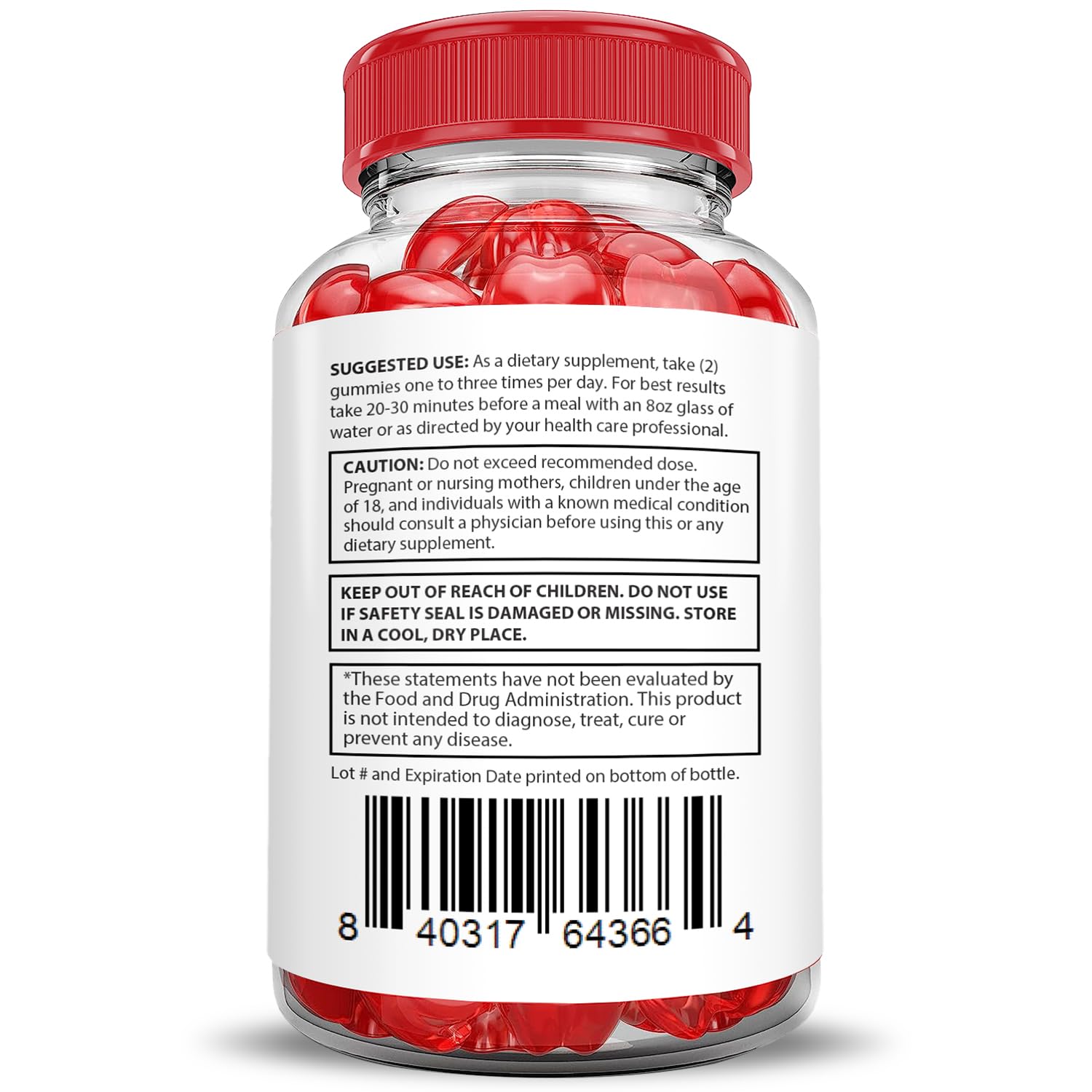 Imagen enfocada de Gomitas Vital Grow XL con ACV