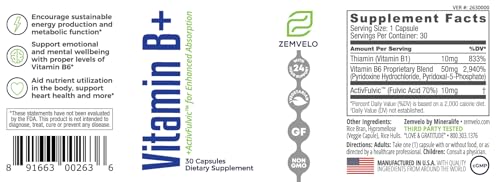 Imagen lateral frasco Vitamina B+ Zemvelo