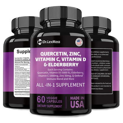 Imagen promocional suplemento inmune vegano Dr.LexMoss USA