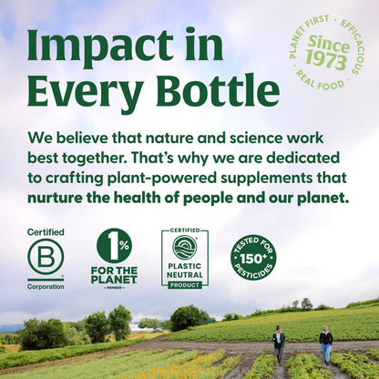 impacto en cada botella de suplemento megafood