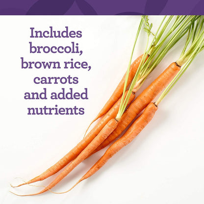 Incluye brócoli, arroz integral y zanahorias multivitamínico Innate