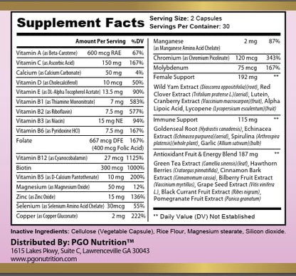 Indicaciones multivitaminas para mujeres