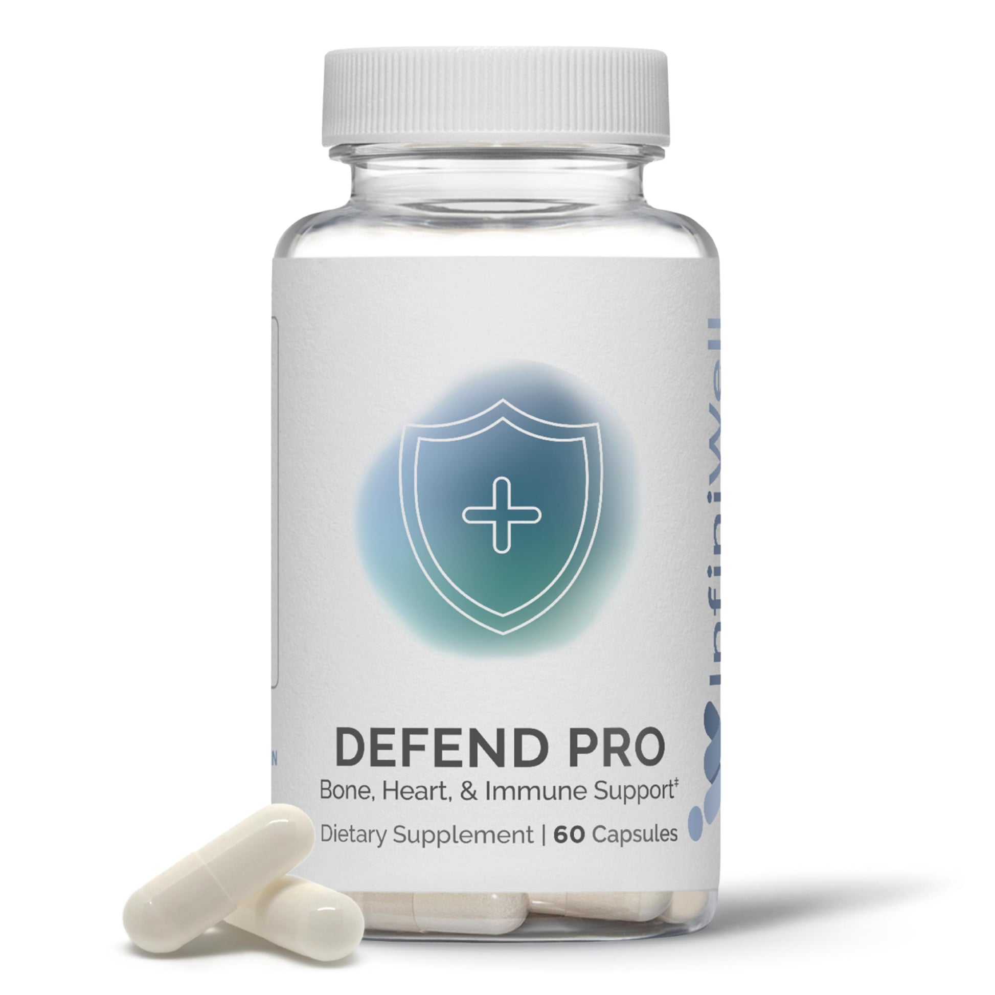 InfiniWell Defend Pro cápsulas para salud ósea y cardíaca