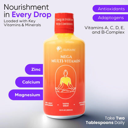 Información nutricional del multivitamínico Elevatic