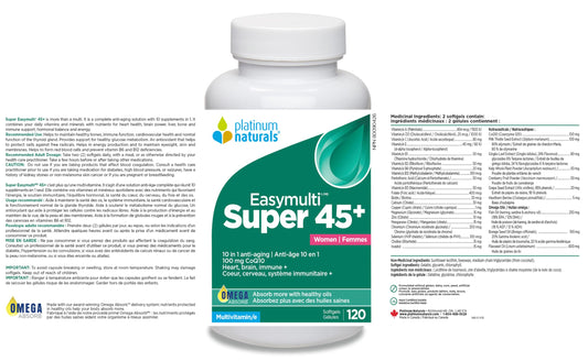 Información del producto PLATINUM Super Easymulti 45+ para Mujeres.
