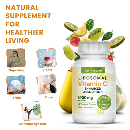 Información suplemento Vitamina C Liposomal Moon + Mercury