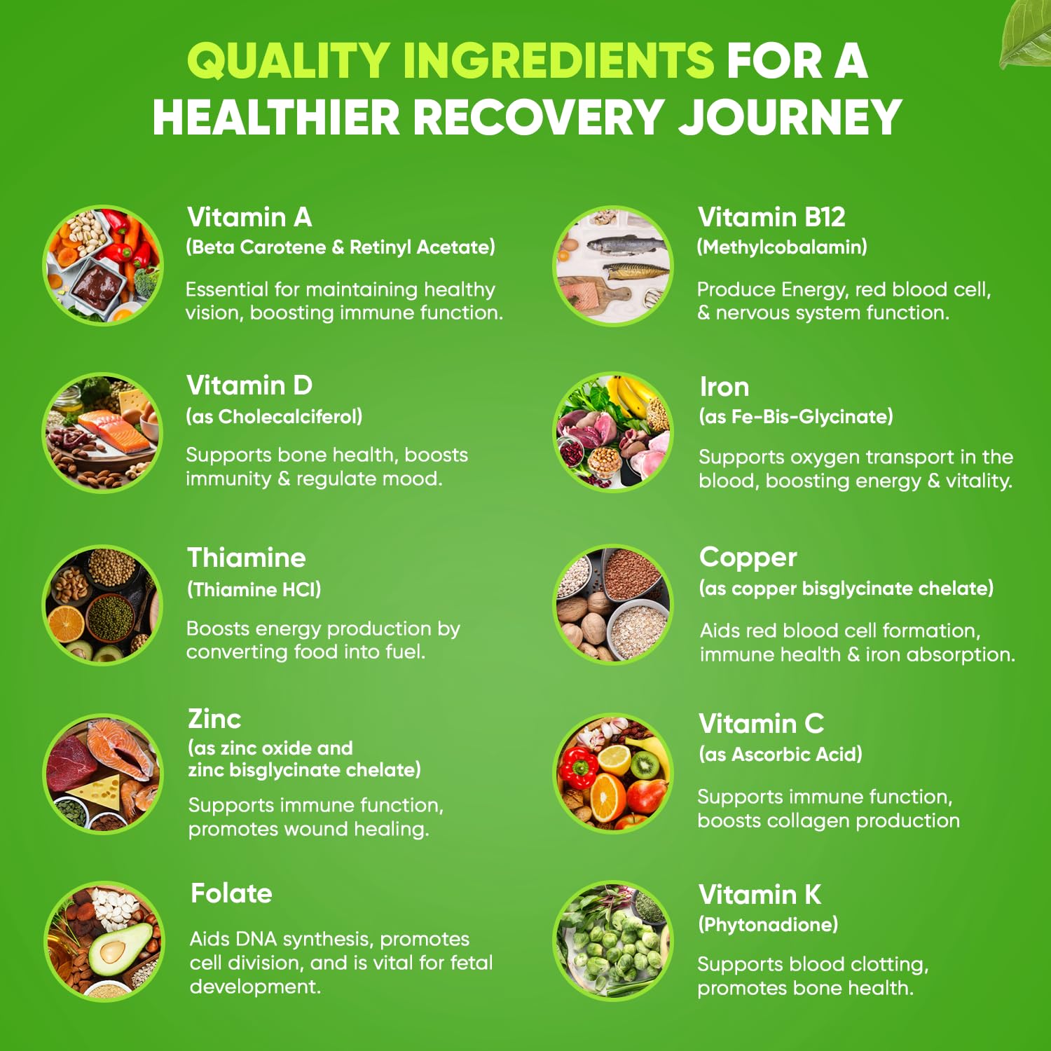Infografía de beneficios nutricionales BariSlim multivitamina