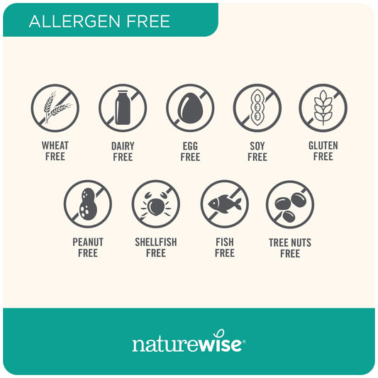 Información sobre alérgenos del multivitamínico NatureWise