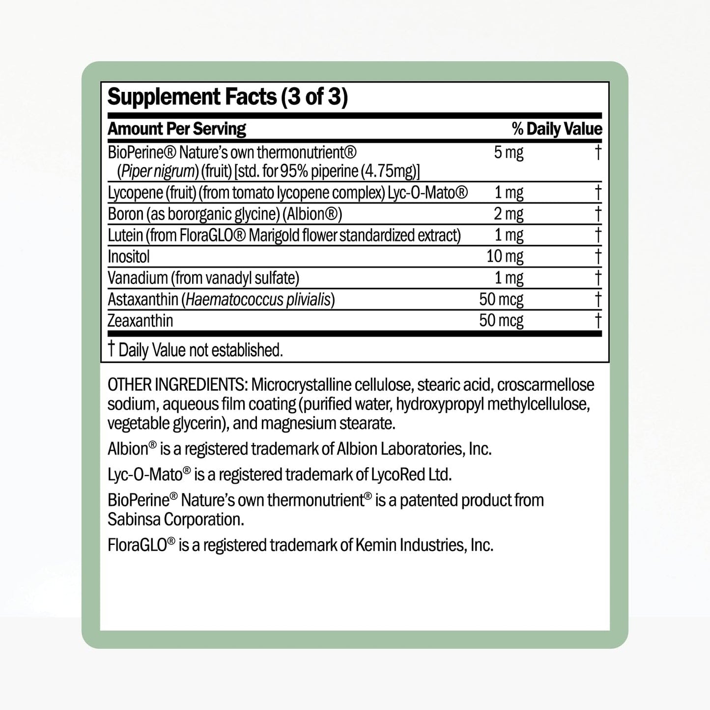 Información sobre la calidad del multivitamínico WellWithAll.