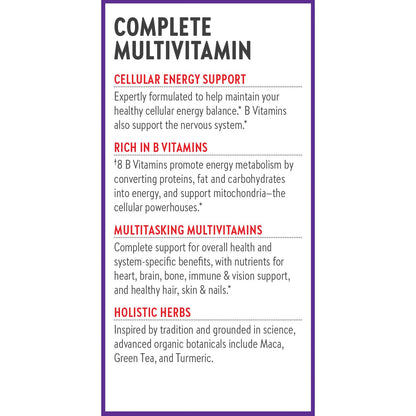 Información completa del multivitamínico New Chapter