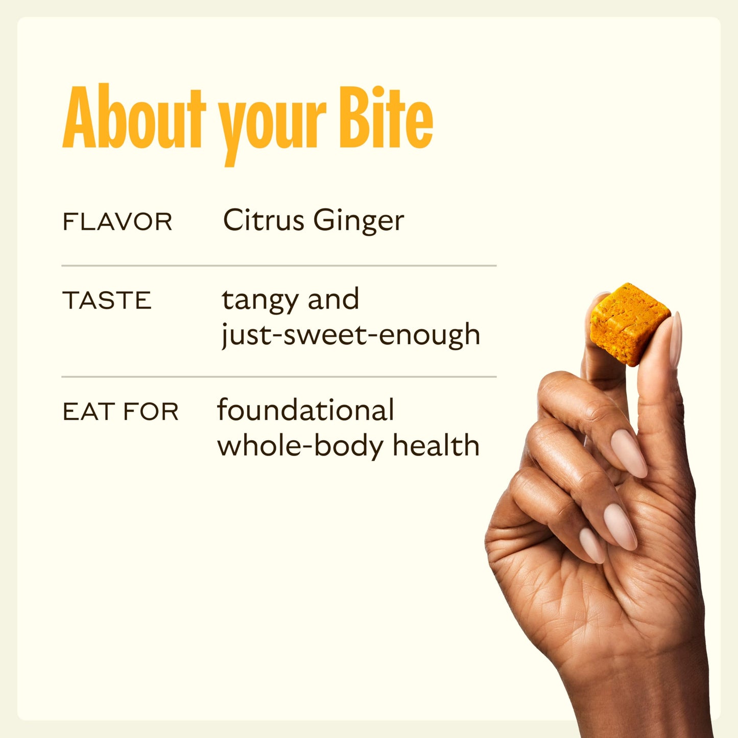 Información completa de nutrientes de GEM Bite