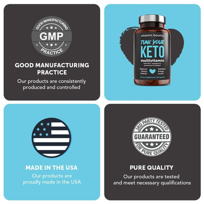 Información fabricación y calidad de multivitamínico keto