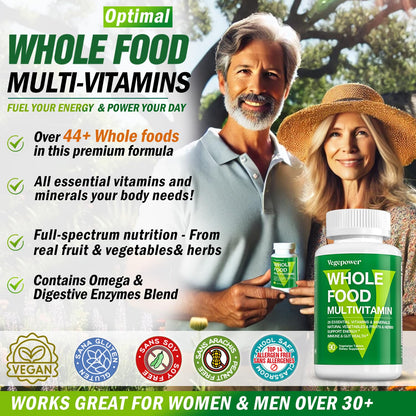Información sobre ingredientes naturales en multivitamínico VEGEPOWER.