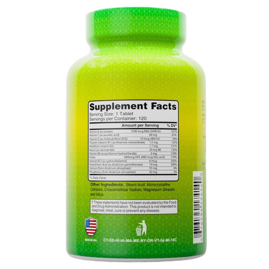 Información nutricional de ALFA VITAMINS Multi Daily