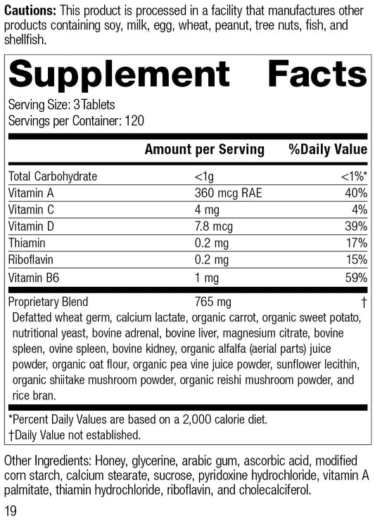 Información nutricional de Catalyn