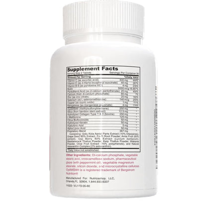 información nutricional detalle ingredientes biotina nutricashop