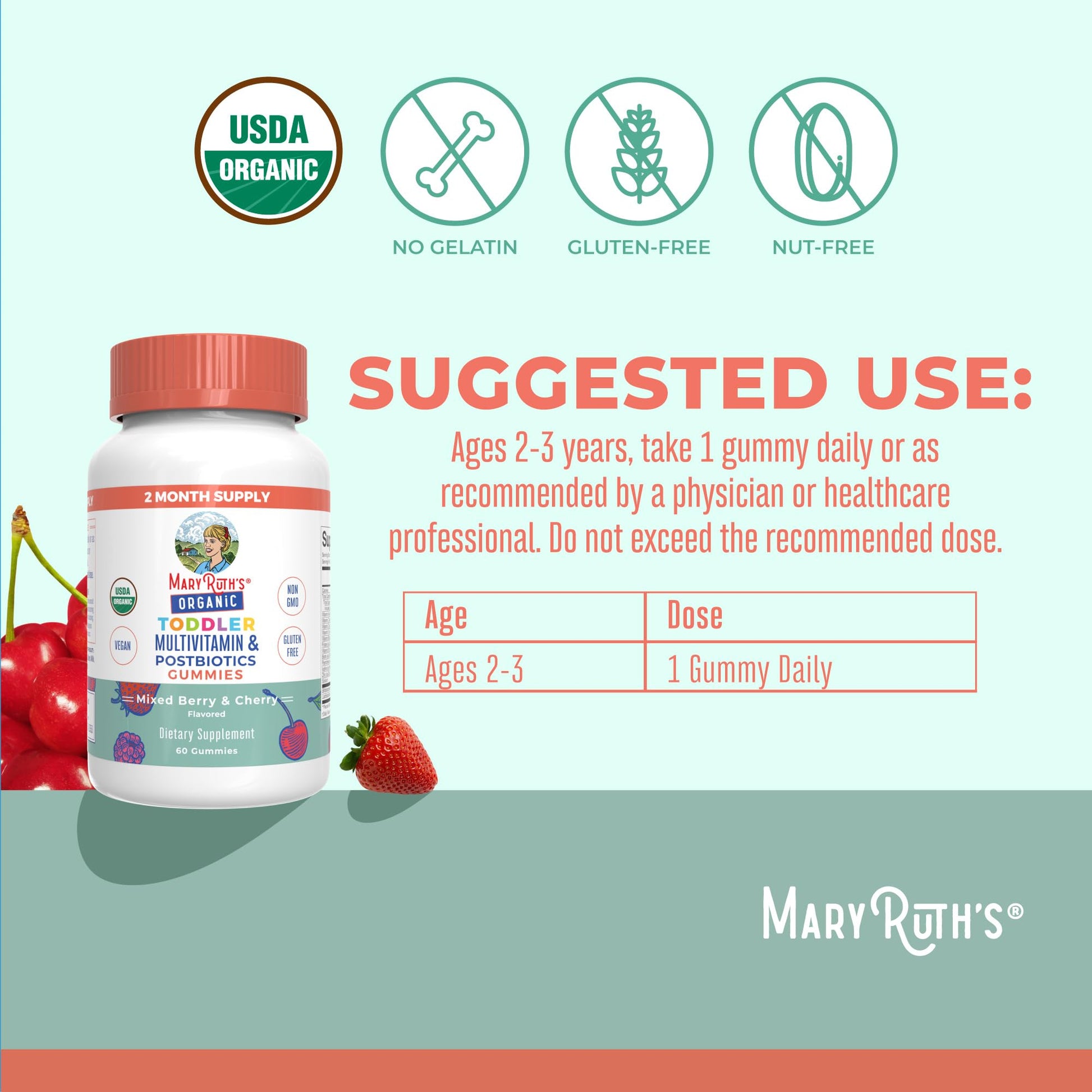 Información nutricional y ingredientes de los gummies