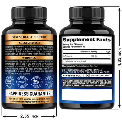 Información nutricional L-Teanina Nutraharmony