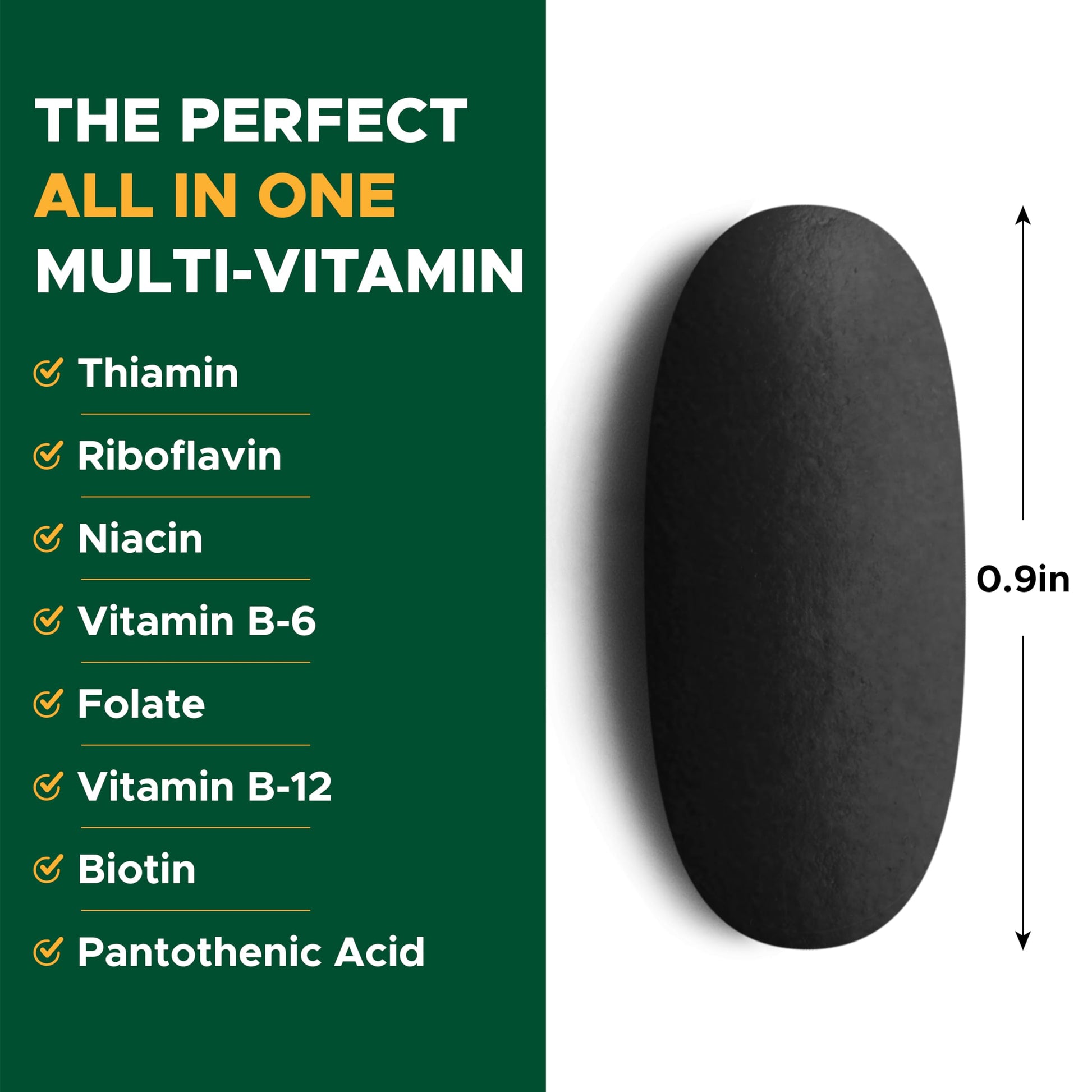 Información nutricional de Life's Fortune multivitaminas