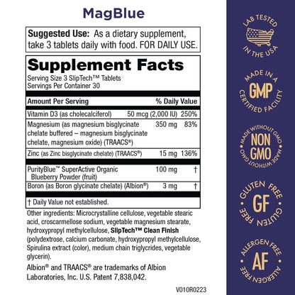 Información nutricional del MagBlue